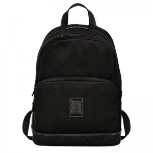 Men Longchamp Boxford Backpack Black | Ireland-738VONFCH