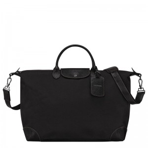 Men Longchamp Boxford L Travel Bag Black | Ireland-348DQSFHT