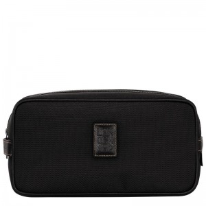 Men Longchamp Boxford Toiletry Bags Black | Ireland-721DJUVXY