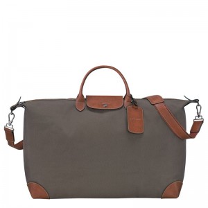 Men Longchamp Boxford Xl Travel Bag Brown | Ireland-659CKHYXQ