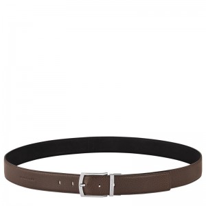 Men Longchamp Le Foulonné Belt Beige / Black | Ireland-781YIDGHZ