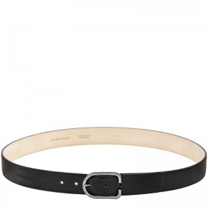 Men Longchamp Le Foulonné Belt Black | Ireland-972PJOECU