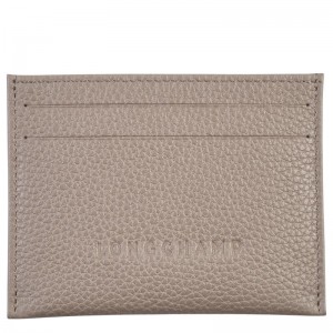 Men Longchamp Le Foulonné Card Holder Beige | Ireland-594DHQUFK