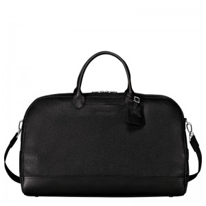 Men Longchamp Le Foulonné L Travel Bag Black | Ireland-231RGTYFW