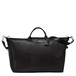 Men Longchamp Le Foulonné L Travel Bag Black | Ireland-056XFWCKS