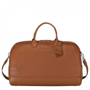 Men Longchamp Le Foulonné L Travel Bag Brown | Ireland-624TUOHMK