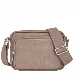 Men Longchamp Le Foulonné S Camera Crossbody Bag Beige | Ireland-906ITEBYJ