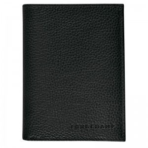 Men Longchamp Le Foulonné Wallet Black | Ireland-319DYBWSR