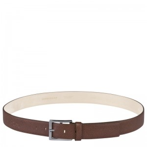 Men Longchamp Le Pliage Belt Brown | Ireland-894HYOTLJ