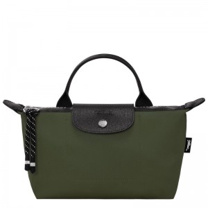 Men Longchamp Le Pliage Energy Pouch Khaki | Ireland-680HBXSCV