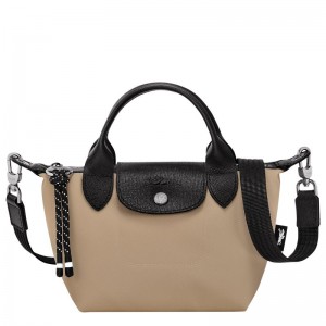 Men Longchamp Le Pliage Energy Xs Handbag Brown | Ireland-467SGFDOX