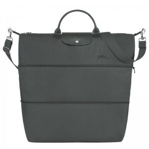 Men Longchamp Le Pliage Green Expandable Travel Bag Dark Grey | Ireland-206HDRTNM