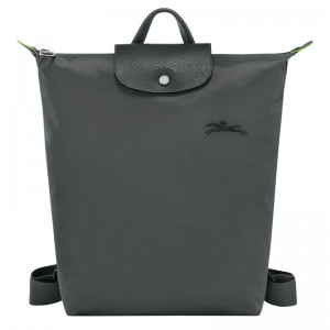 Men Longchamp Le Pliage Green M Backpack Deep Grey | Ireland-576GYRLTX