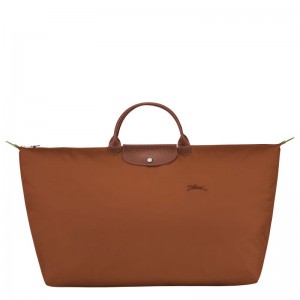 Men Longchamp Le Pliage Green Xl Travel Bag Brown | Ireland-462VPSAID