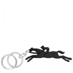 Men Longchamp Le Pliage Key Rings Black | Ireland-245JQXKCU