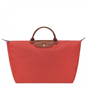 Men Longchamp Le Pliage Original L Travel Bag Pink | Ireland-082RZQBHP