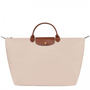 Men Longchamp Le Pliage Original L Travel Bag Beige | Ireland-612WNFLOG