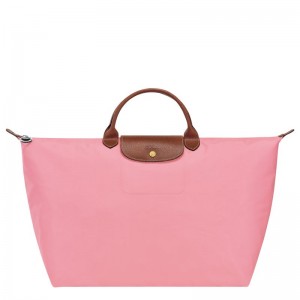 Men Longchamp Le Pliage Original L Travel Bag Pink | Ireland-296AWQFBY