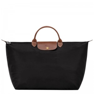Men Longchamp Le Pliage Original L Travel Bag Black | Ireland-169GCZSLO