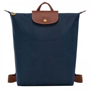 Men Longchamp Le Pliage Original M Backpack Navy | Ireland-071XNGRVT