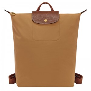 Men Longchamp Le Pliage Original M Backpack Brown | Ireland-964KYLUCG