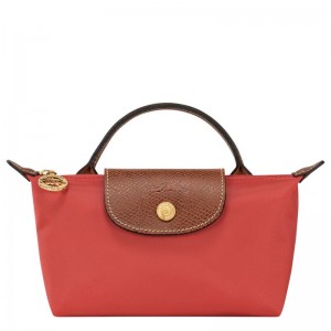 Men Longchamp Le Pliage Original With Handle Pouch Pink | Ireland-736BNXKEM