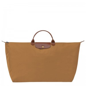 Men Longchamp Le Pliage Original Xl Travel Bag Brown | Ireland-196MVLNUF