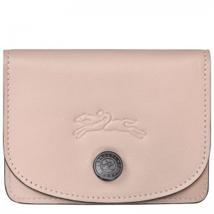 Men Longchamp Le Pliage Xtra Card Holder Beige | Ireland-562KYDUCQ