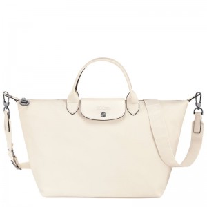 Men Longchamp Le Pliage Xtra L Handbag Cream | Ireland-193MLEYSD
