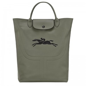 Men Longchamp Le Pliage Xtra M Boot Bag Khaki | Ireland-605HEZFML