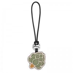 Men Longchamp Longcharm Key Rings Green / Beige | Ireland-564ZUPWAT