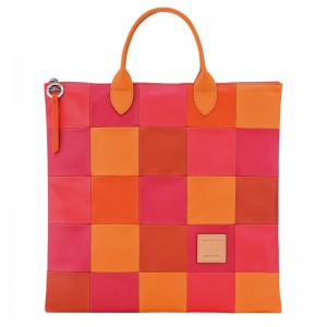 Men Longchamp Re-play L Handbag Orange / Red | Ireland-832IJDUKY