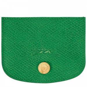 Men Longchamp Épure Card Holder Green | Ireland-013VOAHQB