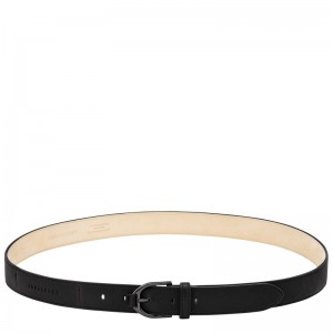 Women Longchamp 3D Belt Black | Ireland-149BMDQCW