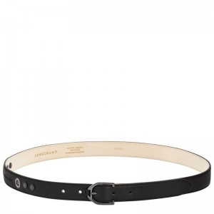 Women Longchamp 3D Belt Black | Ireland-628IXMAZG