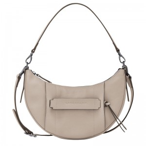 Women Longchamp 3D S Crossbody Bag Beige | Ireland-568MNXLWO