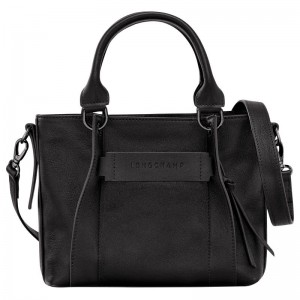 Women Longchamp 3D S Handbag Black | Ireland-928CKOYTJ