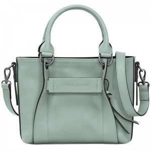 Women Longchamp 3D S Handbag Blue Green | Ireland-690GKCFTQ