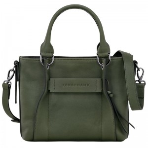 Women Longchamp 3D S Handbag Khaki | Ireland-670SWBRHL