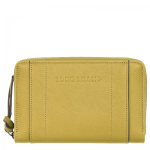 Women Longchamp 3D Wallet Yellow | Ireland-324AJCBGW
