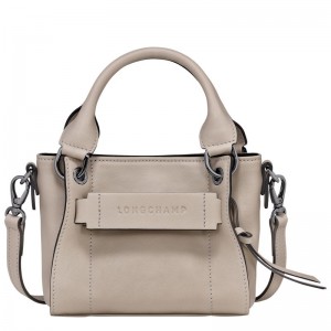 Women Longchamp 3D Xs Handbag Beige | Ireland-815BIFJMG