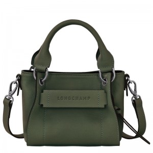 Women Longchamp 3D Xs Handbag Khaki | Ireland-205HWGTPV