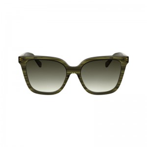 Women Longchamp Acetate Sunglasses Green | Ireland-271RIMHEO
