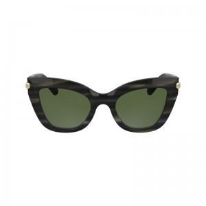 Women Longchamp Acetate Sunglasses Grey | Ireland-746ZRWOFG