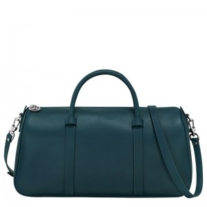 Women Longchamp Daylong L Handbag Blue | Ireland-160NIOXKW
