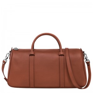 Women Longchamp Daylong L Handbag Brown | Ireland-532YGWQFB