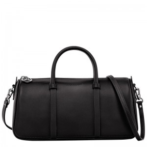 Women Longchamp Daylong M Handbag Black | Ireland-679WZTMFX