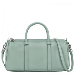 Women Longchamp Daylong M Handbag Blue Green | Ireland-562GVBJCH