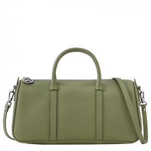 Women Longchamp Daylong M Handbag Green | Ireland-943TIZFSL