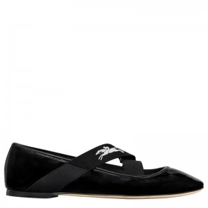 Women Longchamp Energy Ballerinas Black | Ireland-238AYBKFI